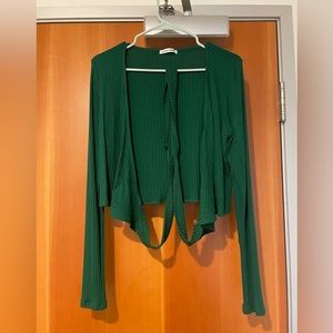 Reformation long sleeve wrap up top - never worn!